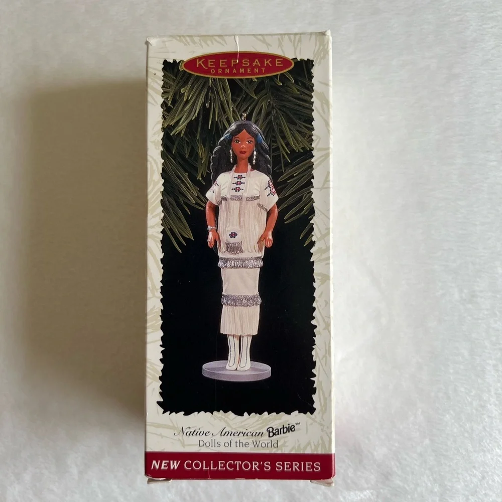 Vintage Hallmark Keepsake Native American Barbie Dolls of the World Ornament
